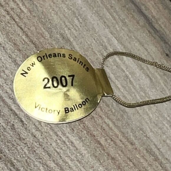 New Orleans Saints 2007 Danbury Mint Victory Balloon Christmas Ornament Original - Picture 7 of 7